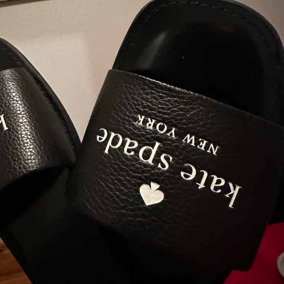 Kate Spade Peyton Slide Sandals Black - Picture 2 of 4